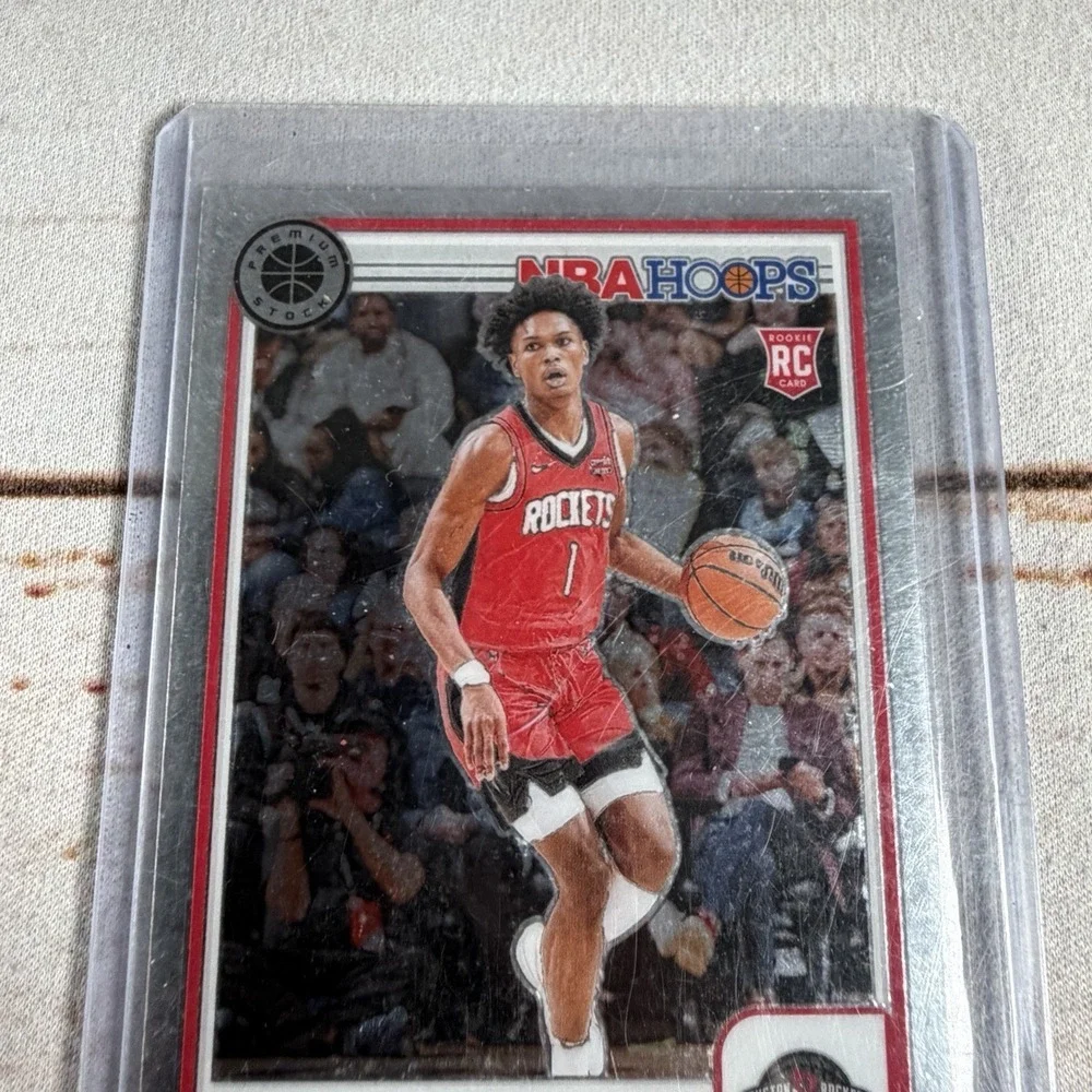 Panini 2023-24 NBA Hoops Premium Stock Amen Thompson #86 Rookie Card Used